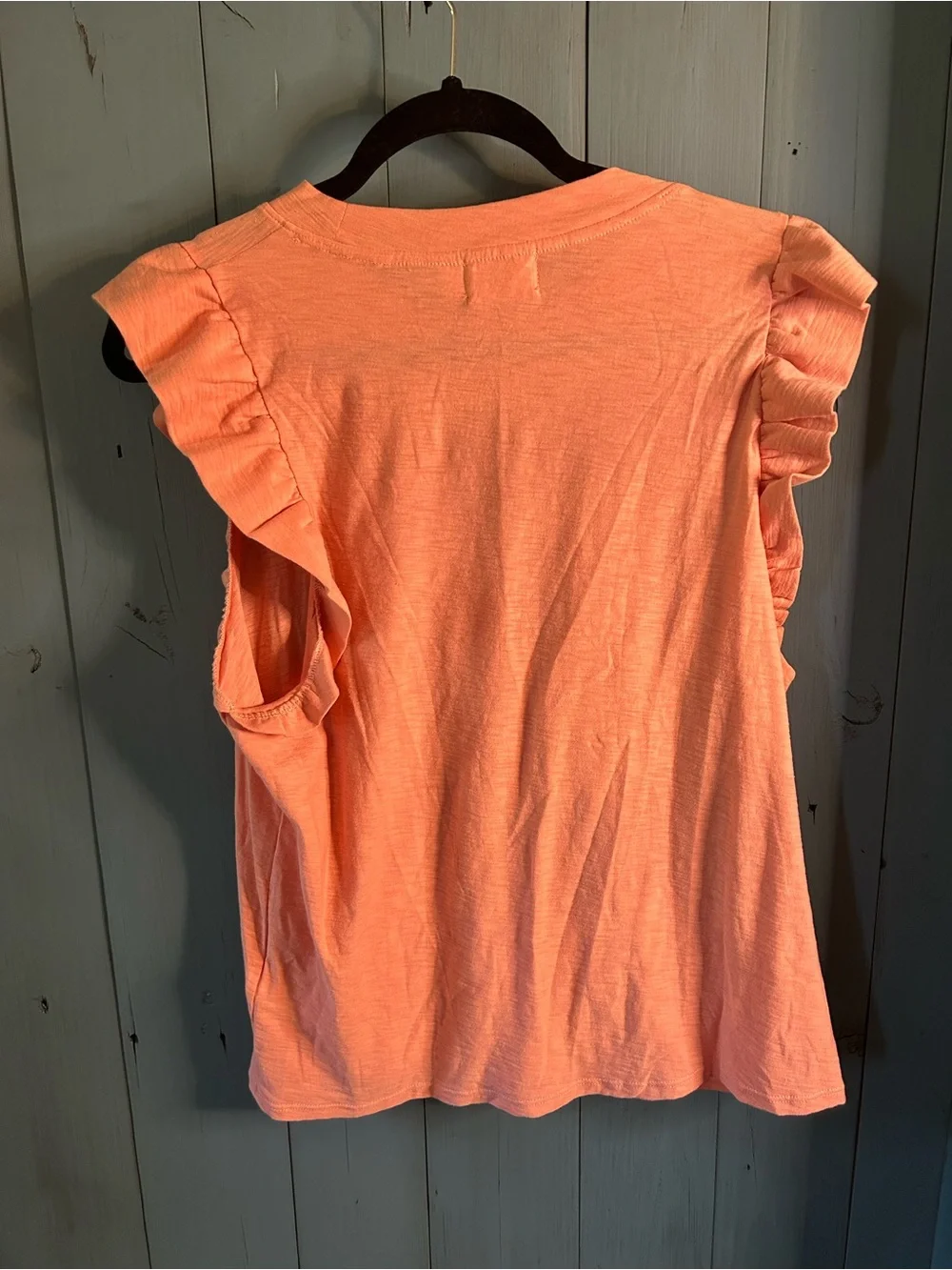 Nation Los Angeles Pink Ruffle Sleeve Women's Top | Size Large - NWOT